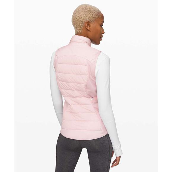 Lululemon Down For It Vest Size 4 Porcelain Pink - Picture 9 of 9